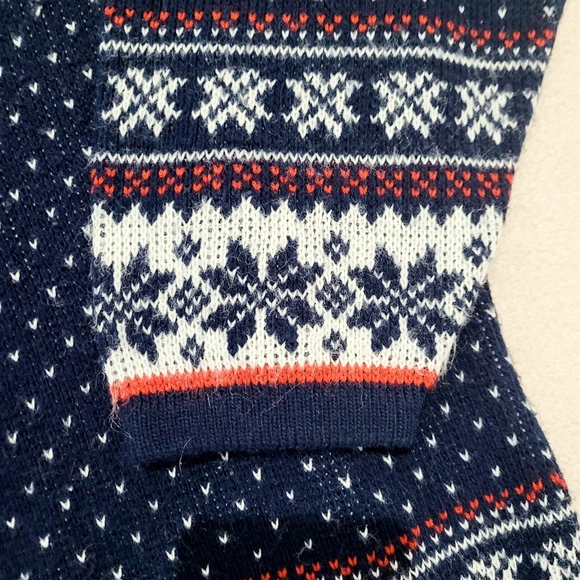 Vintage SPUNKY Nordic Sweater Medium USA Made | Fair Isle Pullover 100% Acrylic - Picture 7 of 11